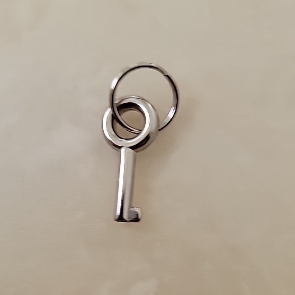 Fendi Purse Authentic Replacement Silver One Key Only - Picture 3 of 4